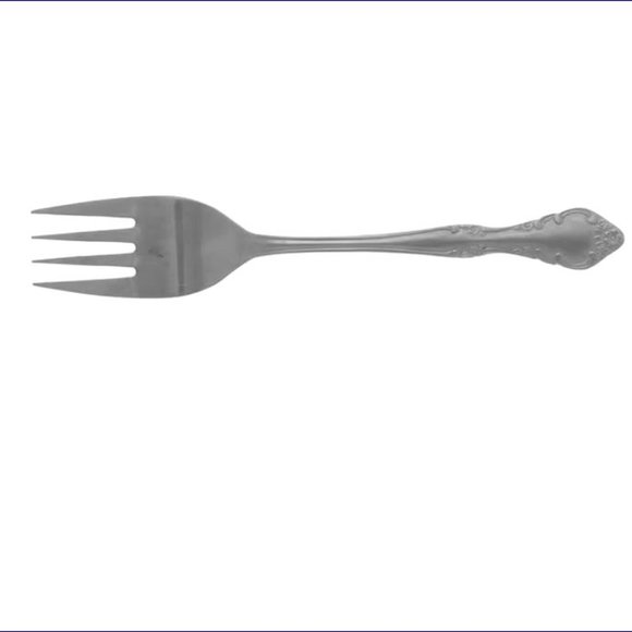 ESTIA GOURMET Cascade Floral 8 Inch Stainless Steel Cold Meat Serving Fork NWOT - Picture 2 of 7